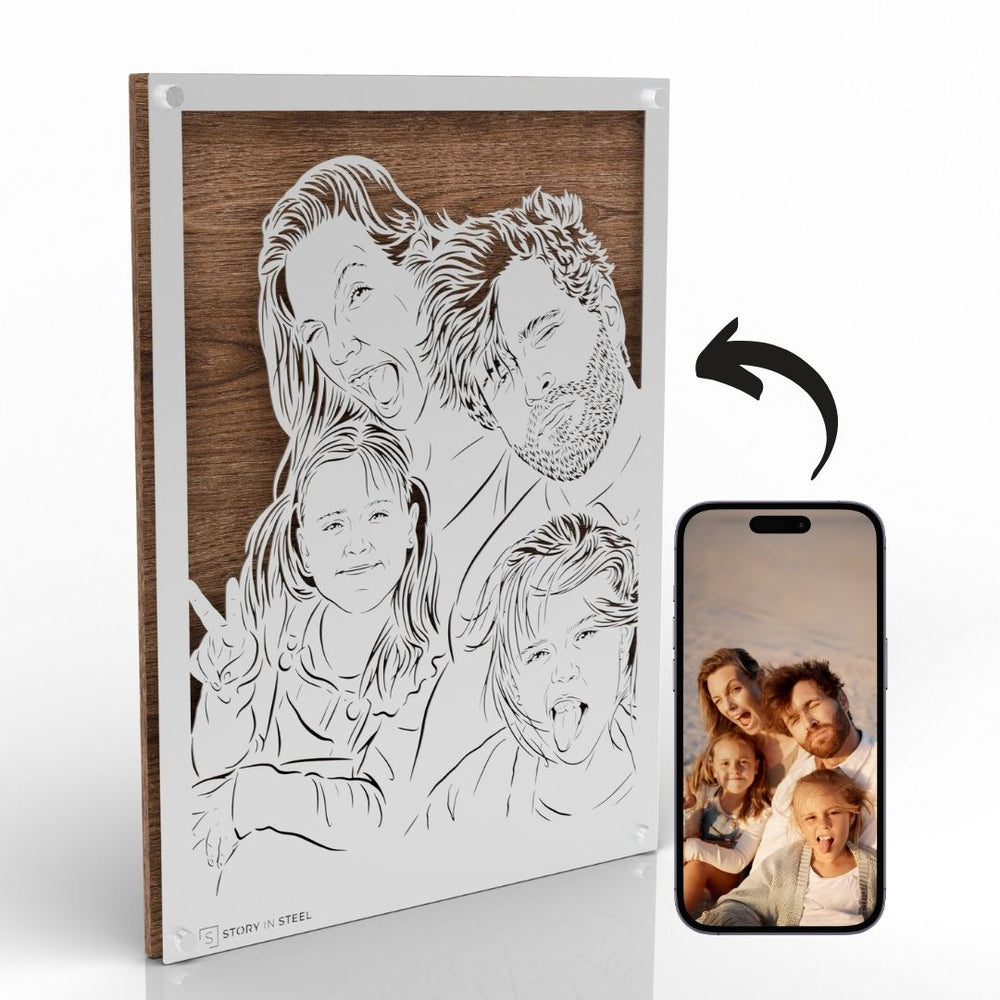 Custom Metal Portrait - Story In Steel