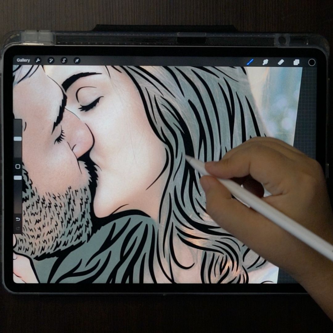 Wedding Anniversary Metal Portrait - Story In Steel