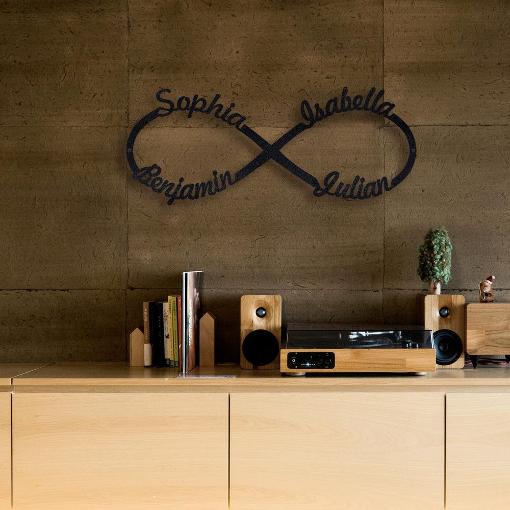 Personalized Multiple Name Infinity Monogram - Story In Steel