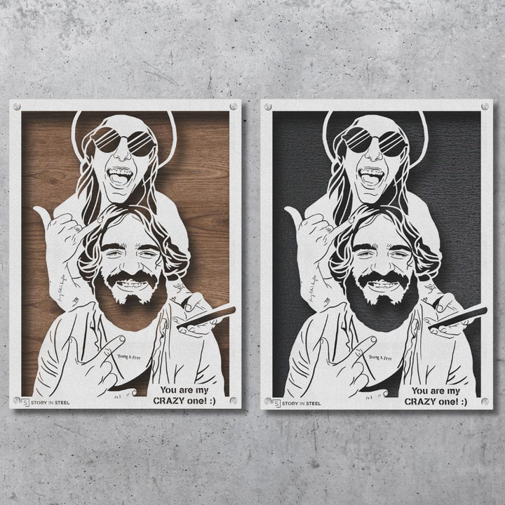 Custom Metal Portrait - Story In Steel