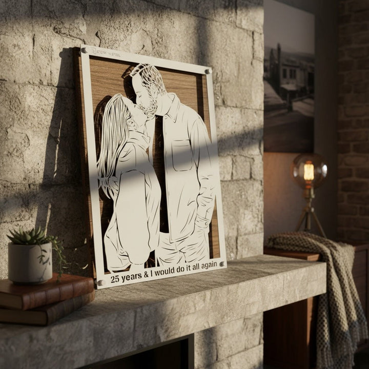 Custom Metal Portrait - Story In Steel