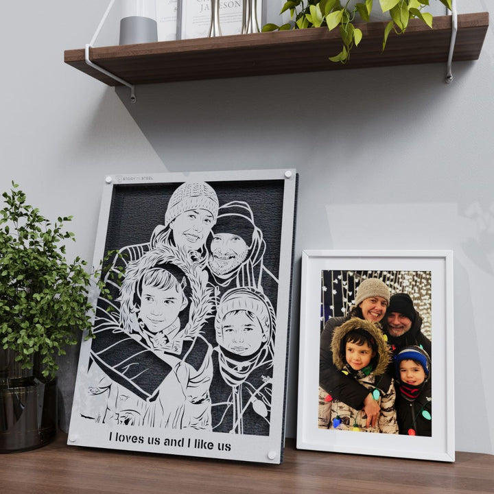 Custom Metal Portrait - Story In Steel