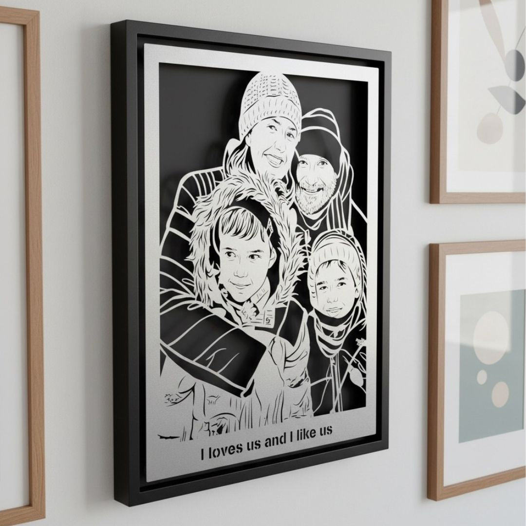 Story in Steel - Custom Metal Portrait