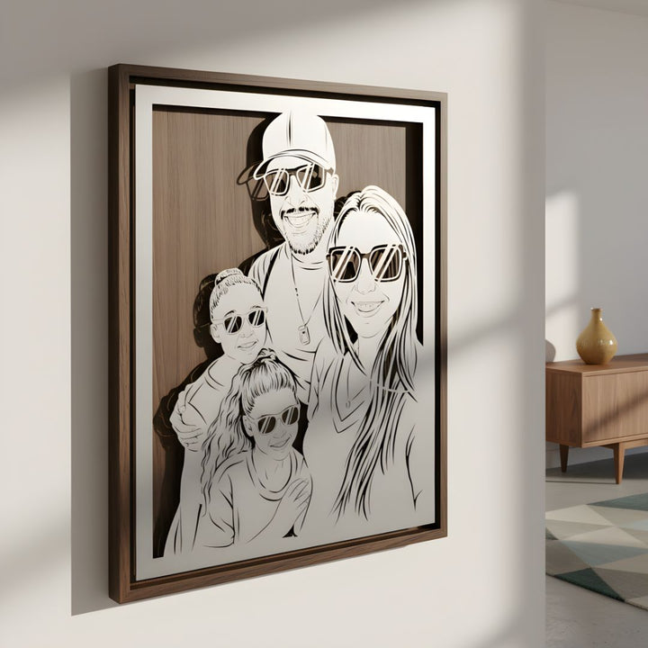 Story in Steel - Custom Metal Portrait