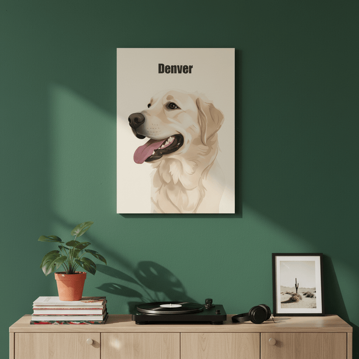 Custom Metal Print Pet Portrait - Story In Steel