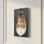 Custom Metal Print Pet Portrait - Story In Steel