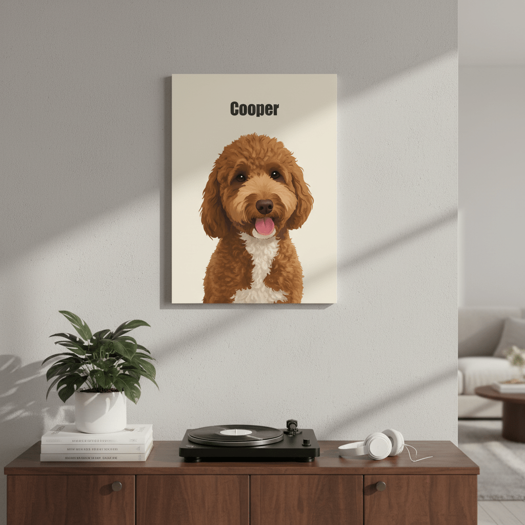 Custom Metal Print Pet Portrait - Story In Steel