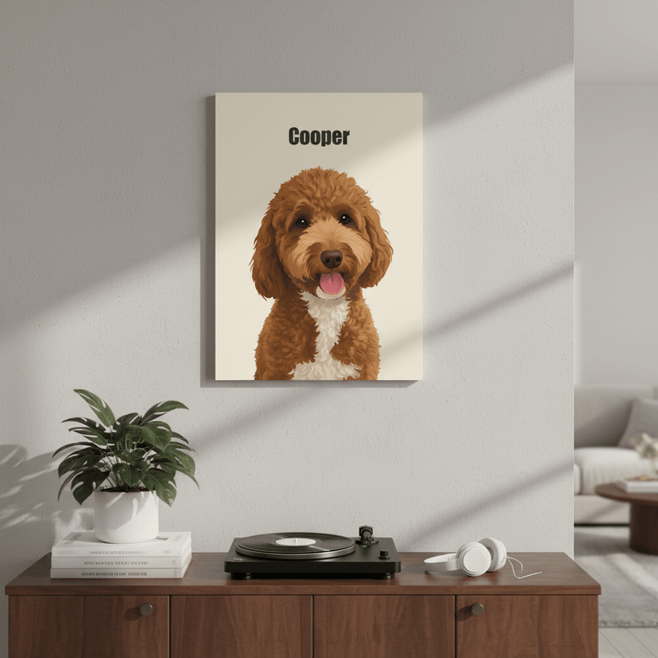 Custom Metal Print Pet Portrait - Story In Steel