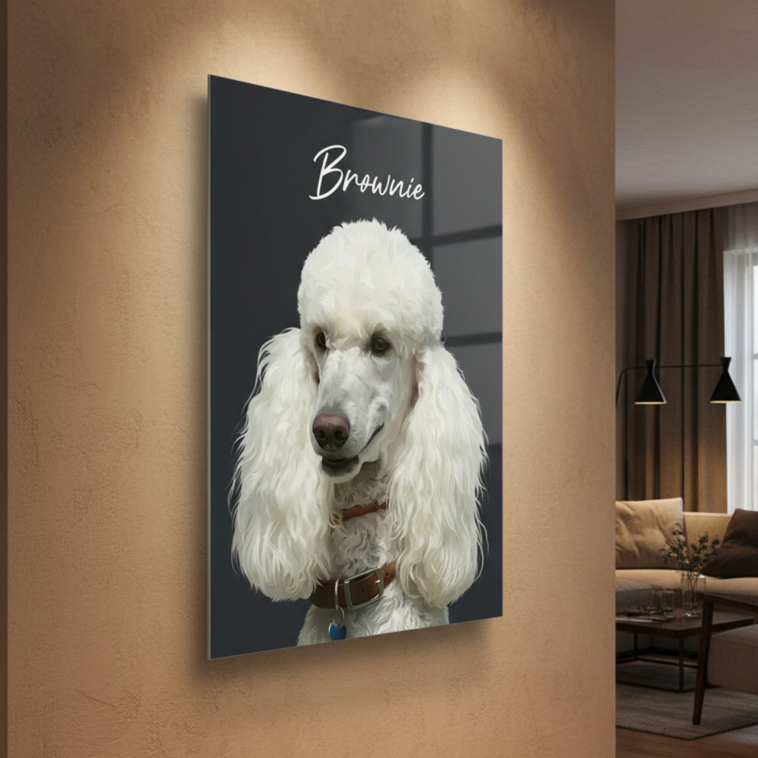 Custom Metal Print Pet Portrait - Story In Steel