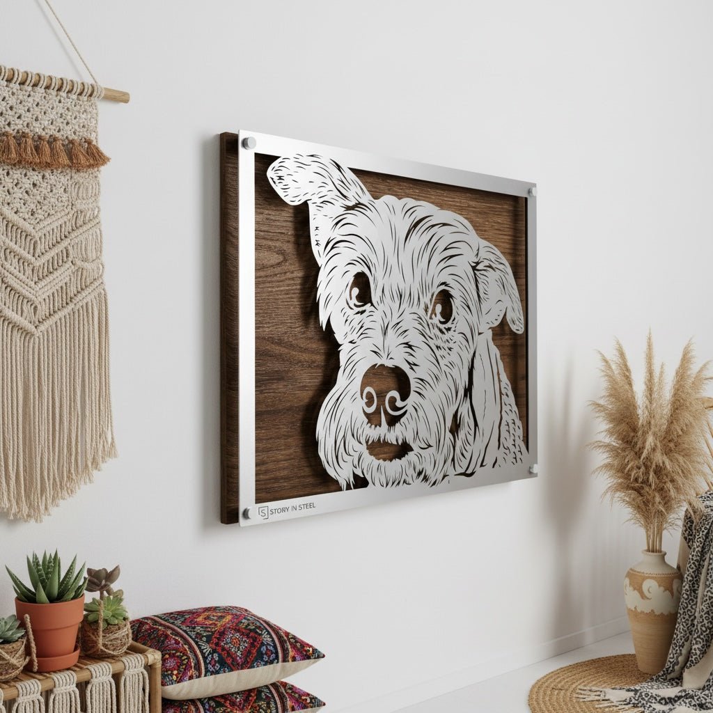 Custom Pet Metal Portrait - Story In Steel
