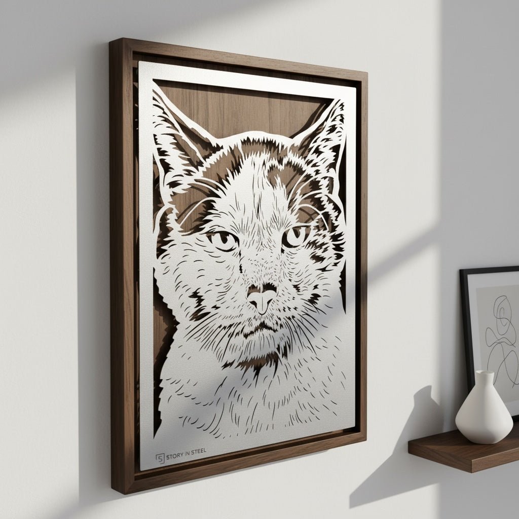 Custom Pet Metal Portrait - Story In Steel