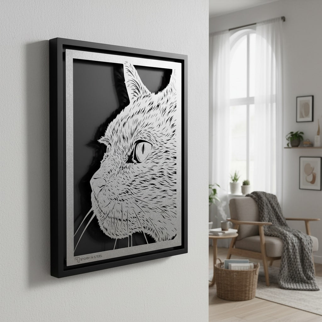 Custom Pet Metal Portrait - Story In Steel