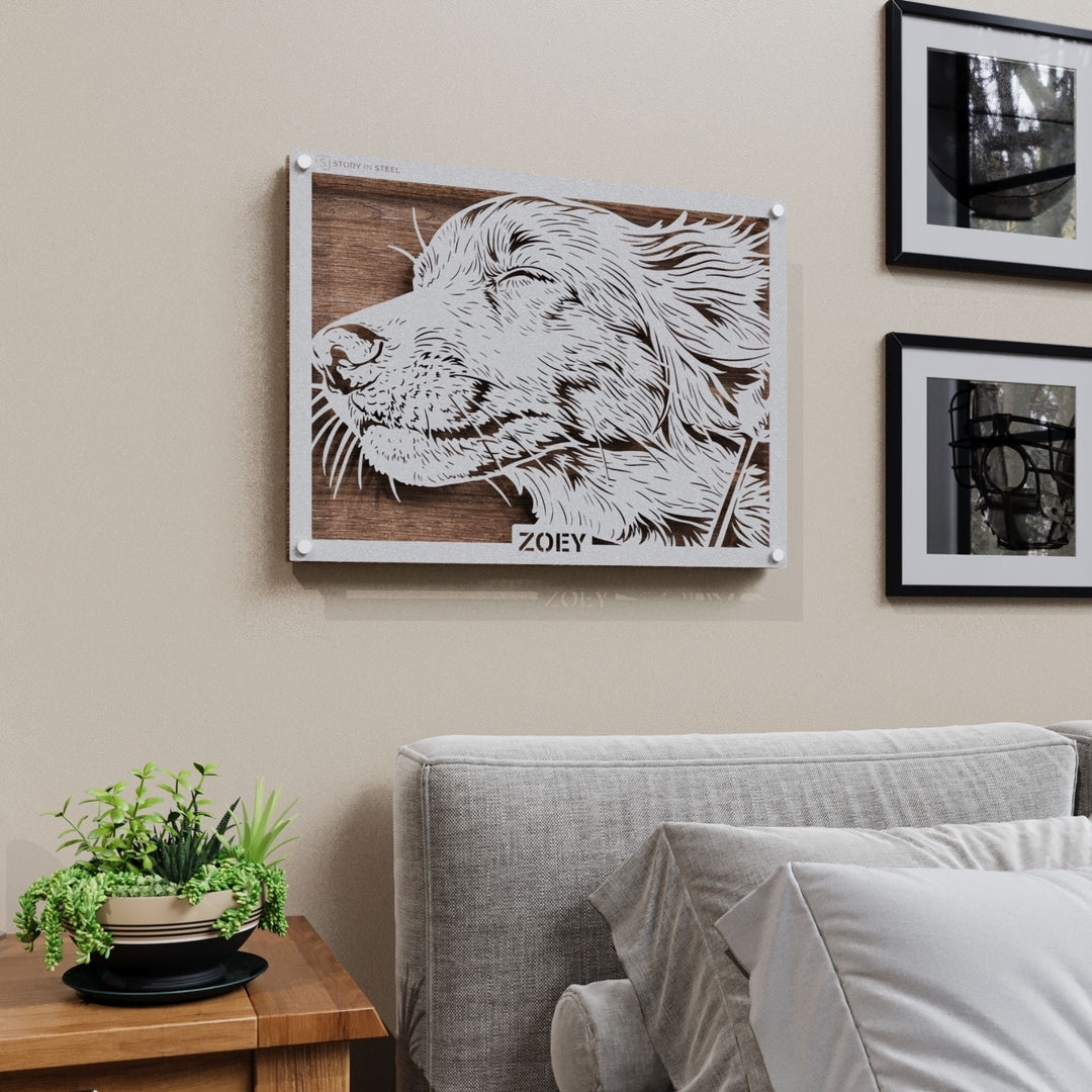 Custom Pet Metal Portrait - Story In Steel