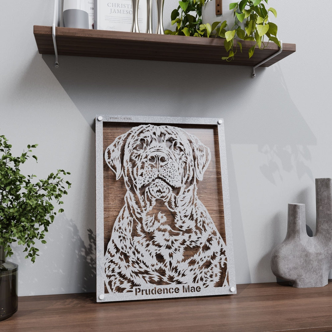Custom Pet Metal Portrait - Story In Steel