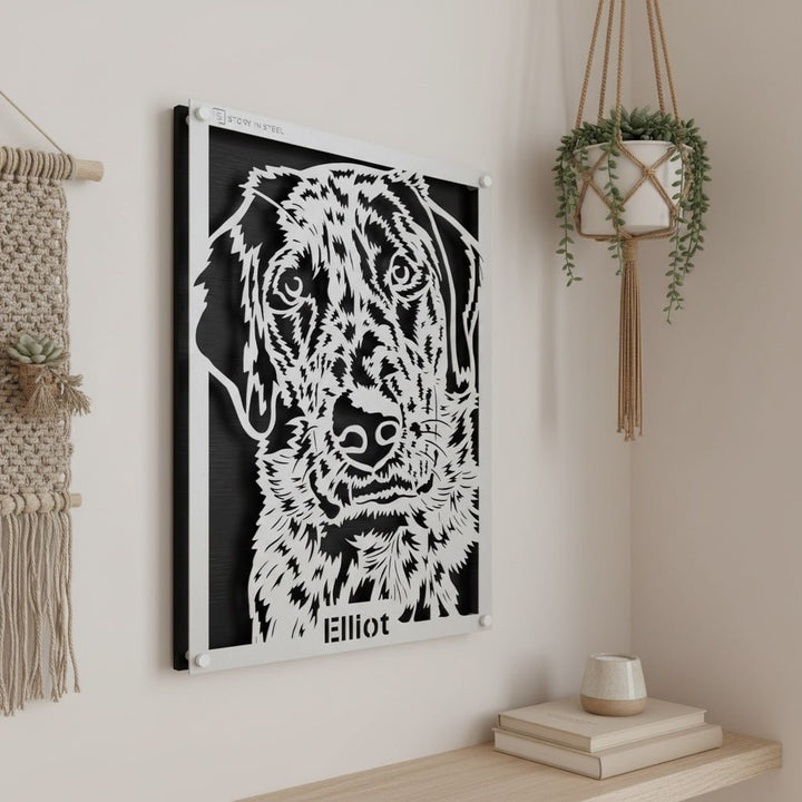 Custom Pet Metal Portrait - Story In Steel