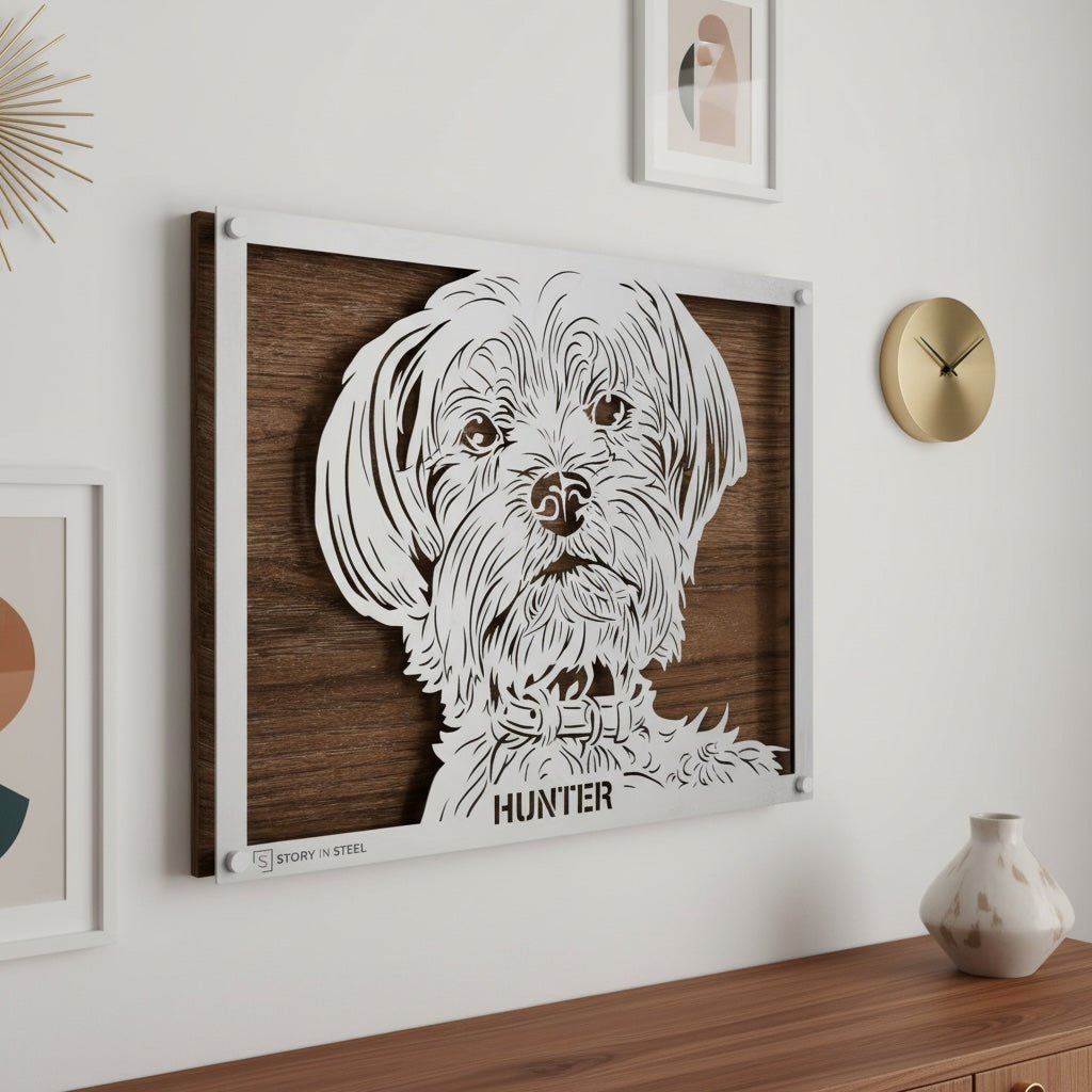 Custom Pet Metal Portrait - Story In Steel
