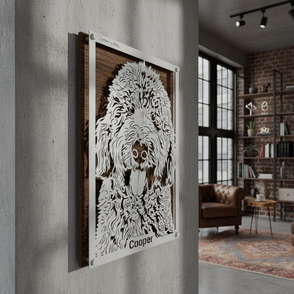 Custom Pet Metal Portrait - Story In Steel