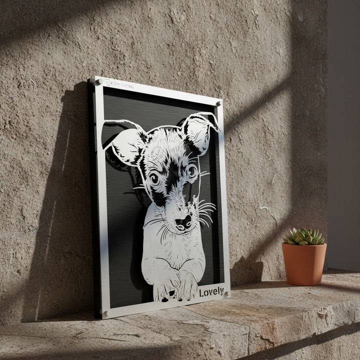 Custom Pet Metal Portrait - Story In Steel