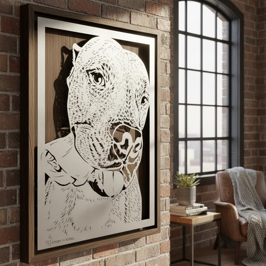 Custom Pet Metal Portrait - Story In Steel