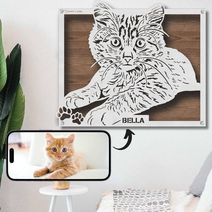 Custom Pet Metal Portrait - Story In Steel