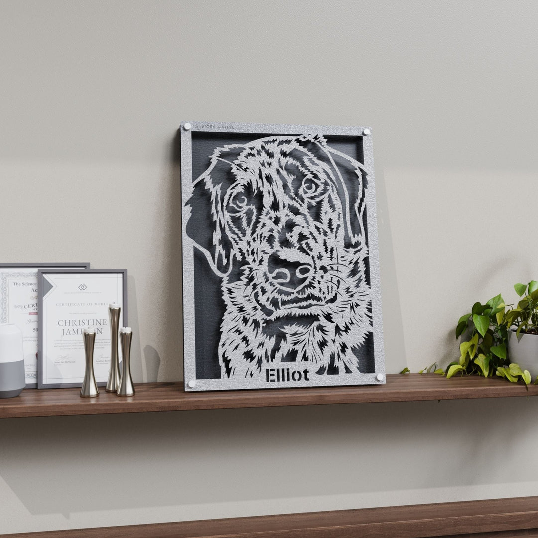 Custom Pet Metal Portrait - Story In Steel