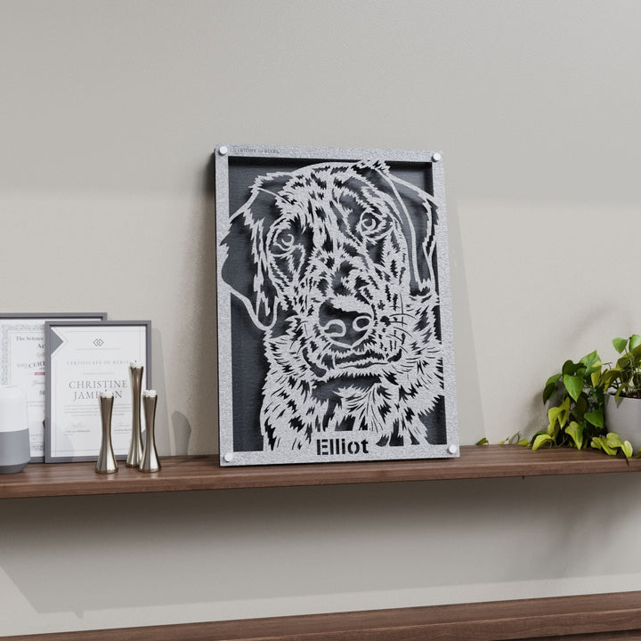 Custom Pet Metal Portrait - Story In Steel