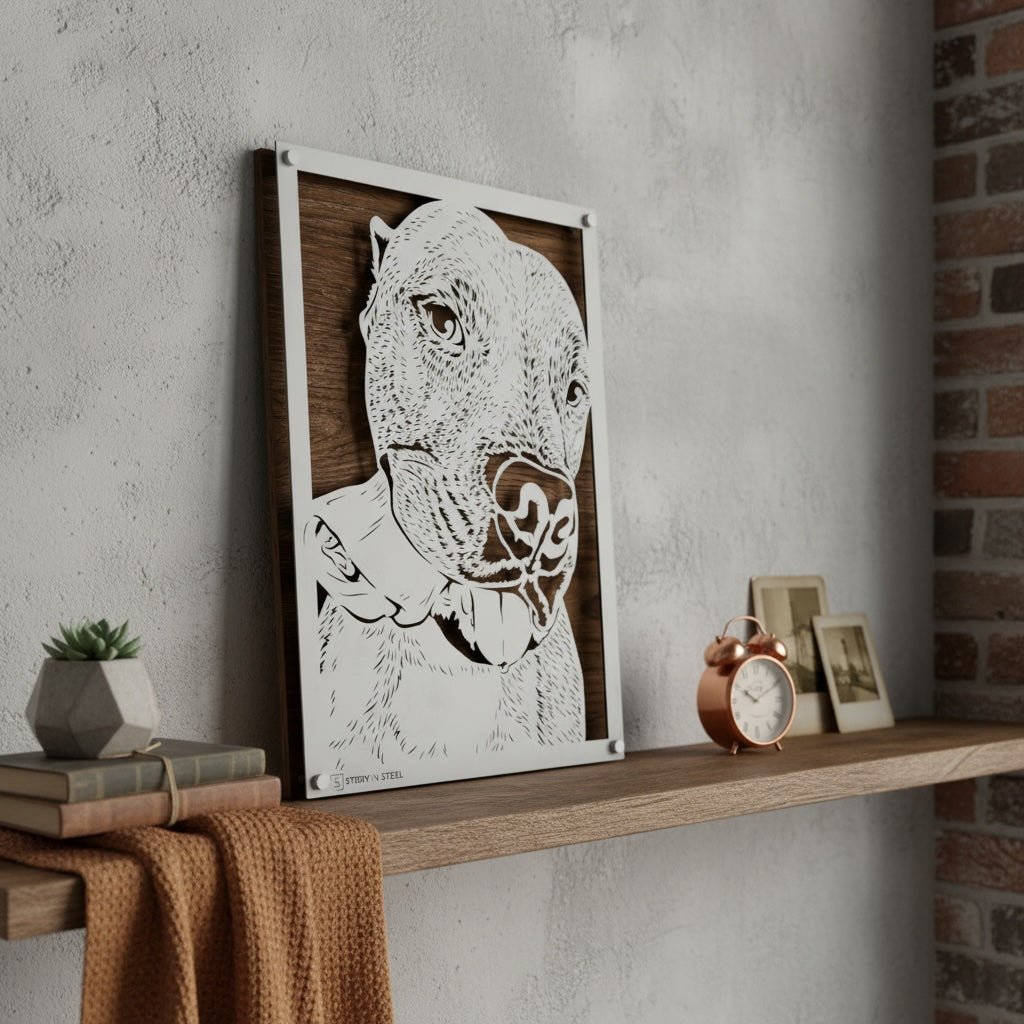 Custom Pet Metal Portrait - Story In Steel