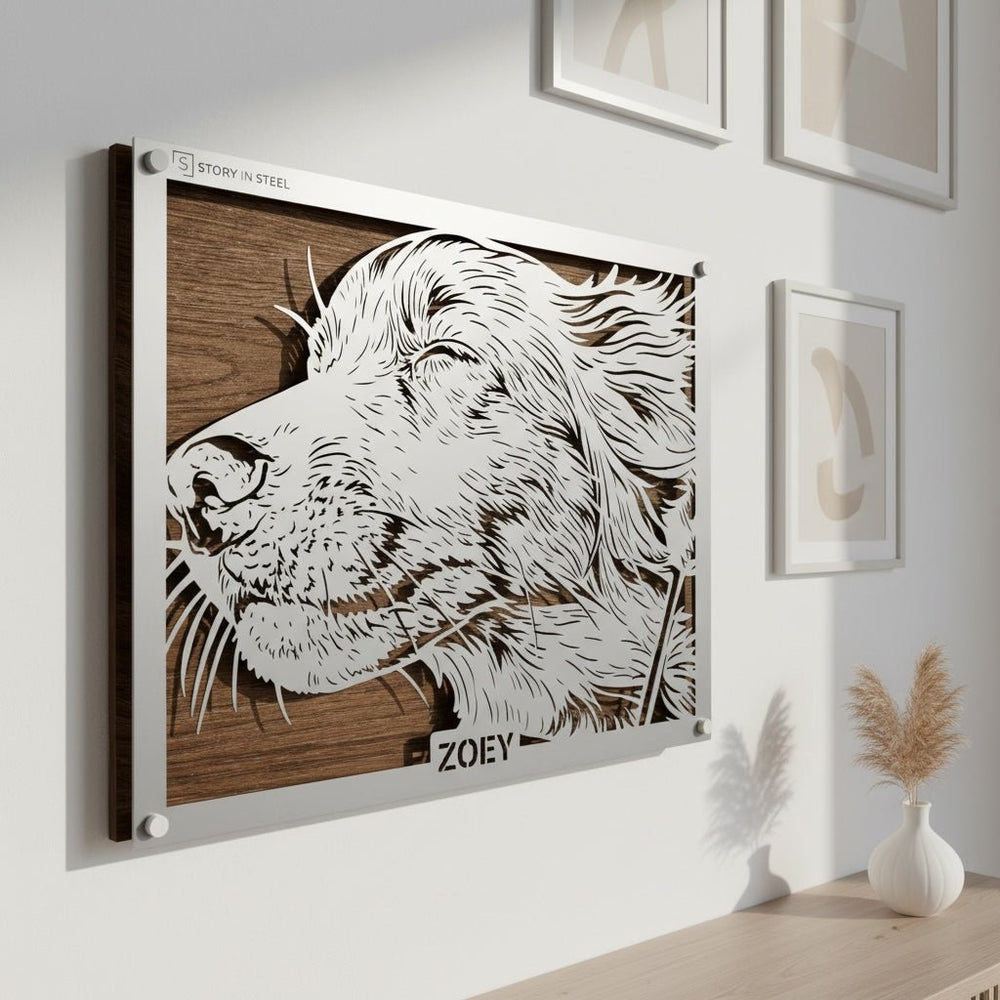 Custom Pet Metal Portrait - Story In Steel