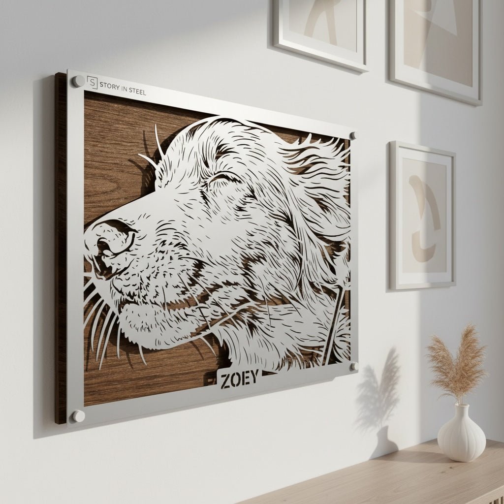Custom Pet Metal Portrait - Story In Steel