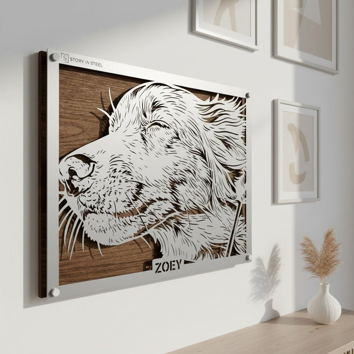 Custom Pet Metal Portrait - Story In Steel