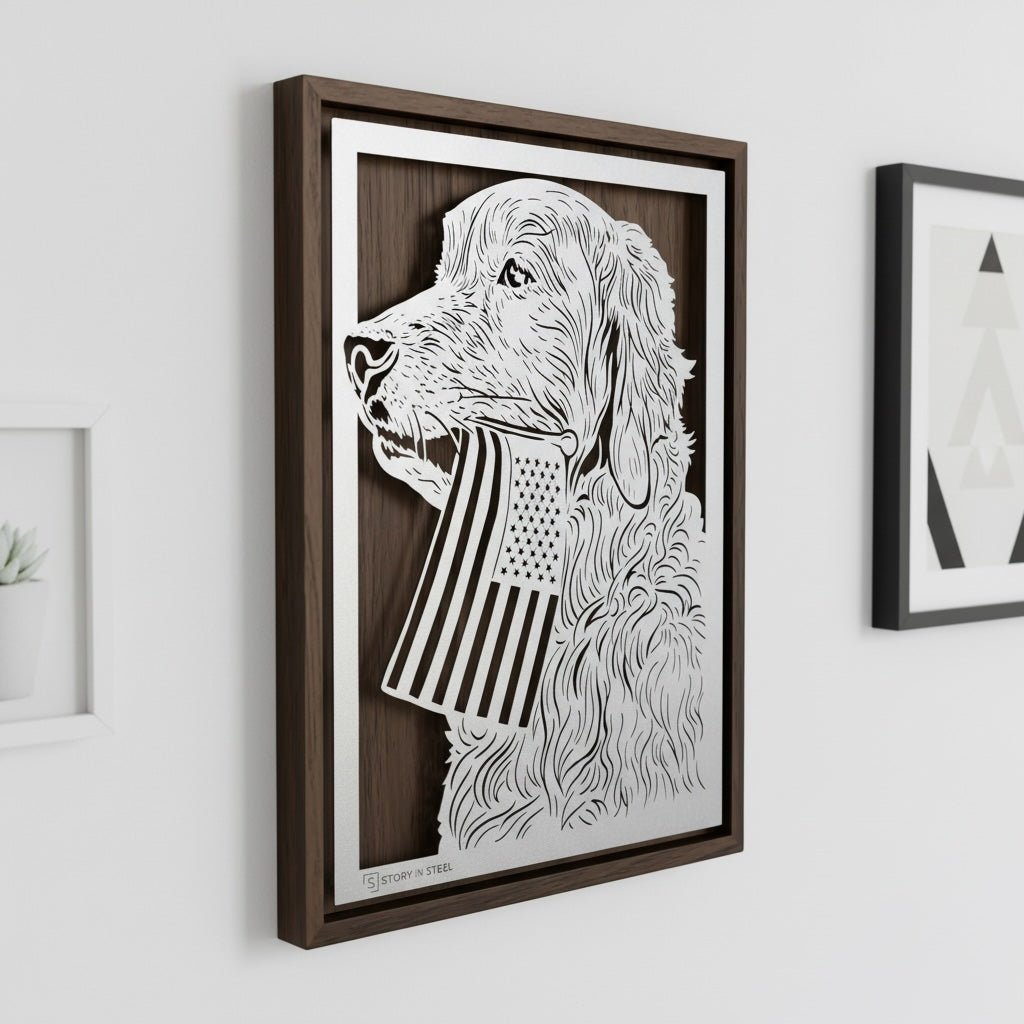 Custom Pet Metal Portrait - Story In Steel