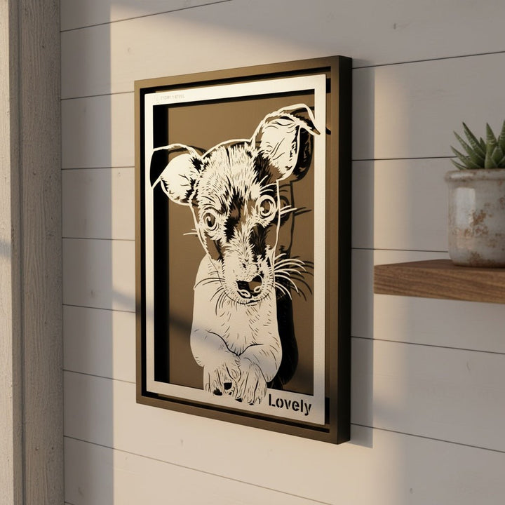 Custom Pet Metal Portrait - Story In Steel