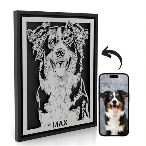 Custom Pet Metal Portrait - Story In Steel