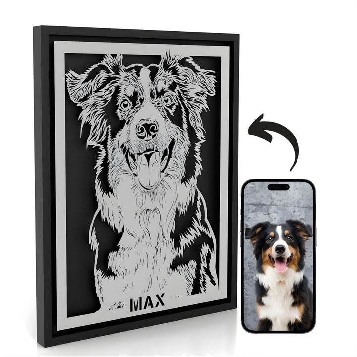 Custom Pet Metal Portrait - Story In Steel