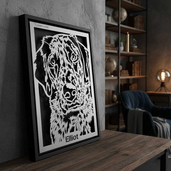 Custom Pet Metal Portrait - Story In Steel