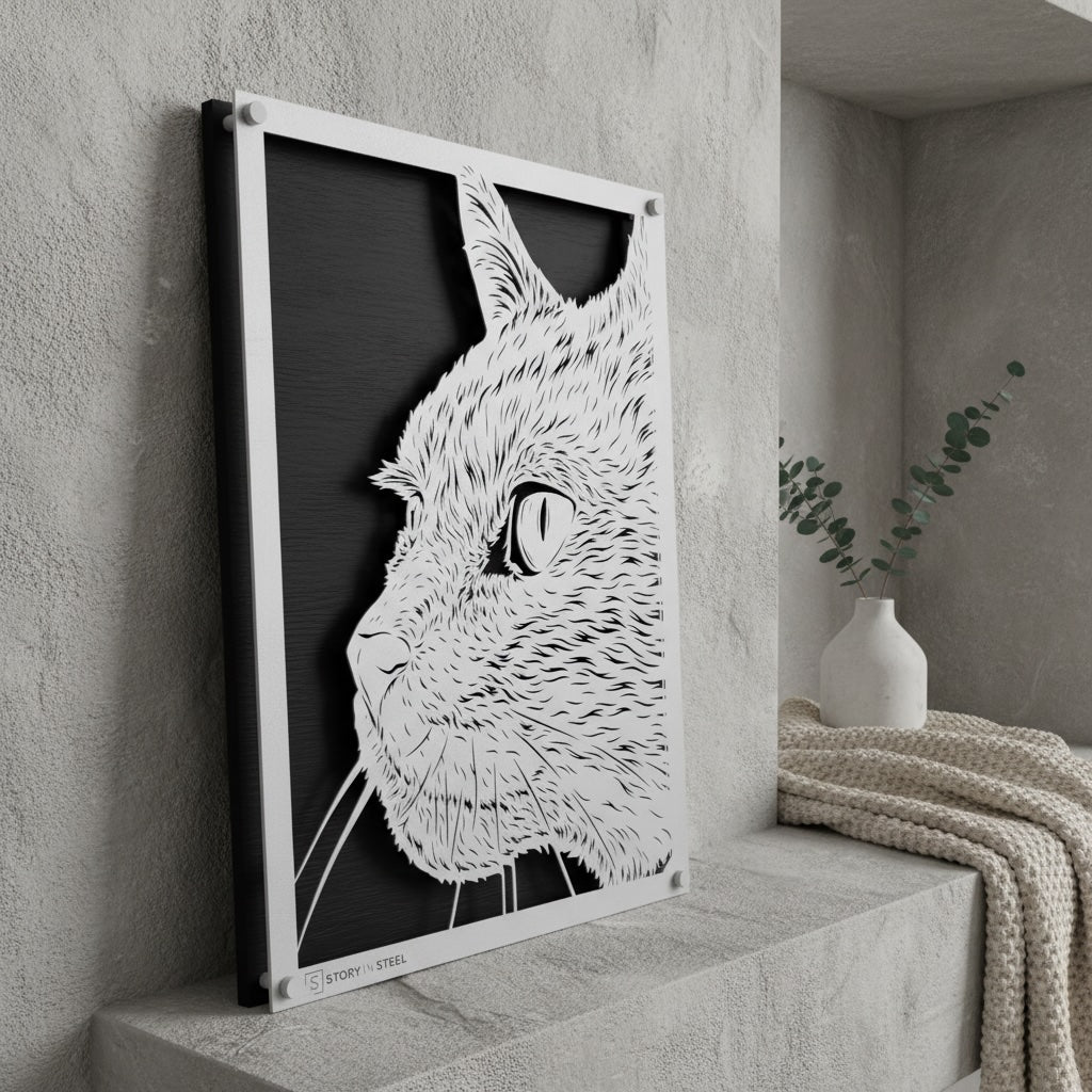 Custom Pet Metal Portrait - Story In Steel