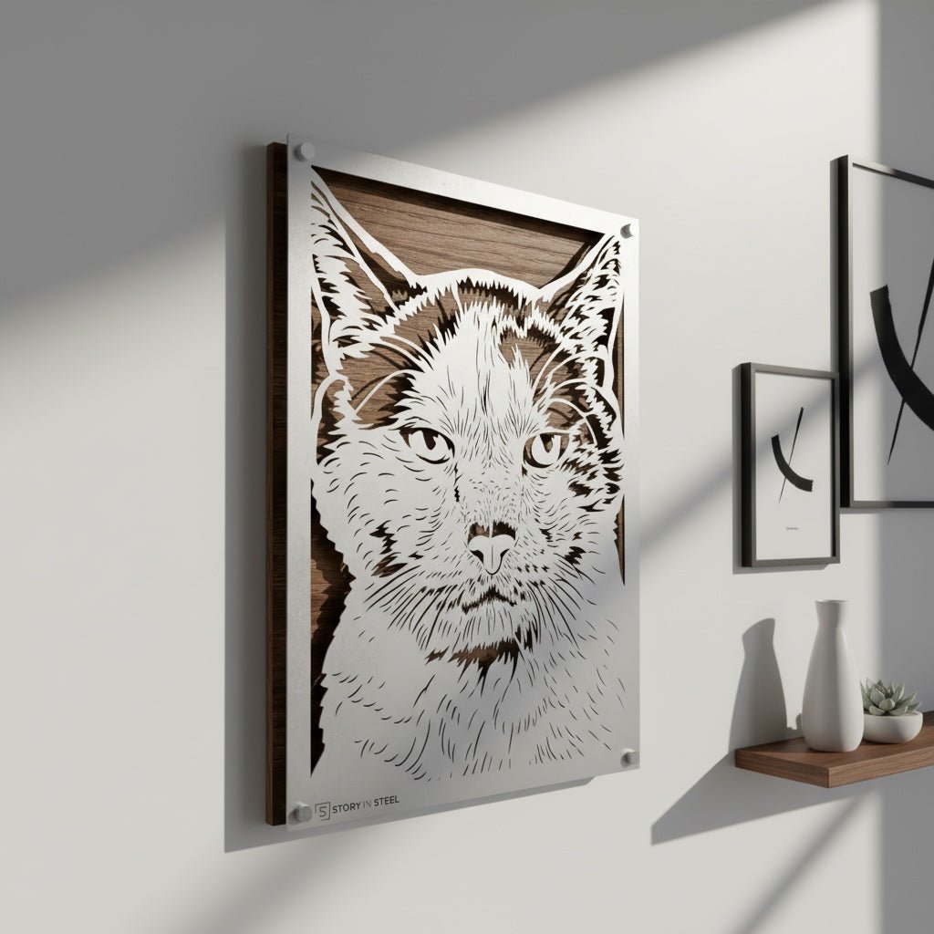 Custom Pet Metal Portrait - Story In Steel