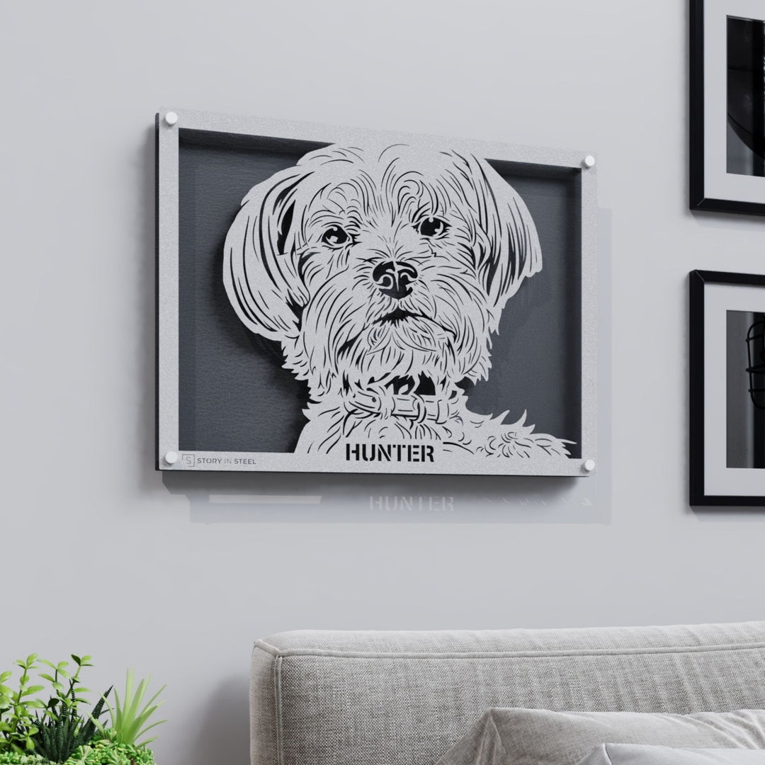 Custom Pet Metal Portrait - Story In Steel