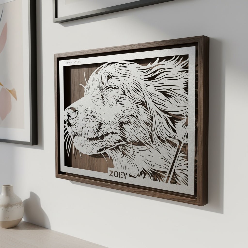 Custom Pet Metal Portrait - Story In Steel