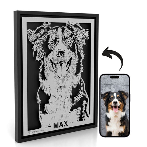 Custom Pet Metal Portrait - Story In Steel