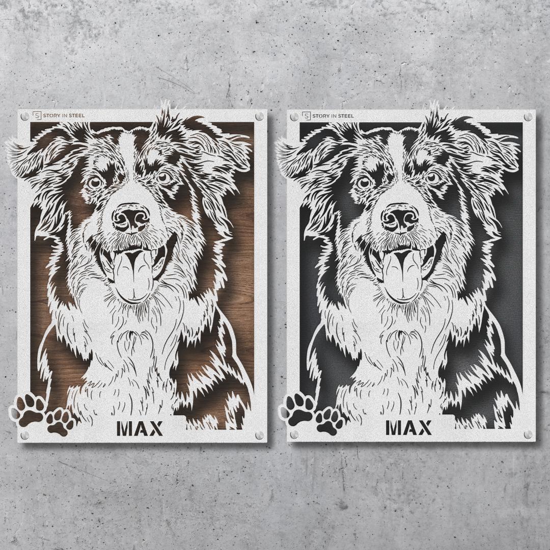 Custom Pet Metal Portrait