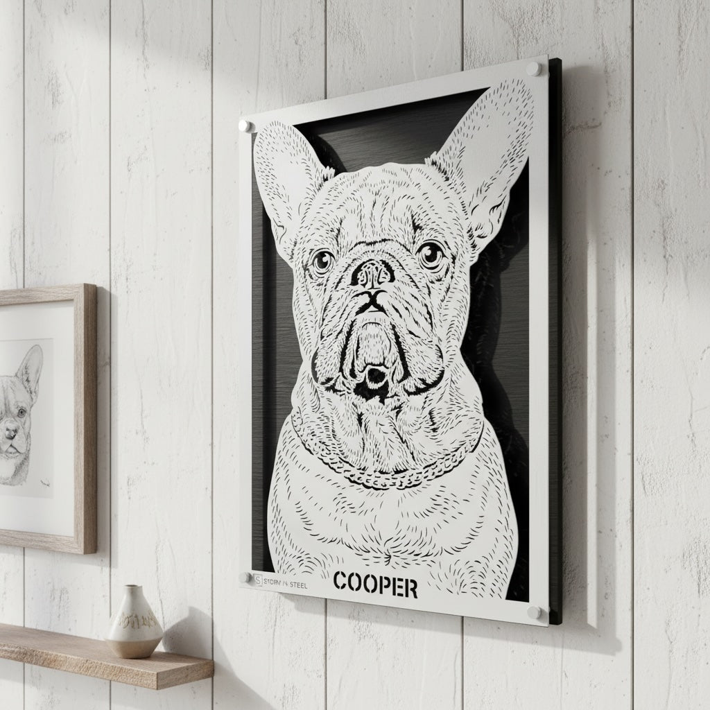 Custom Pet Metal Portrait - Story In Steel