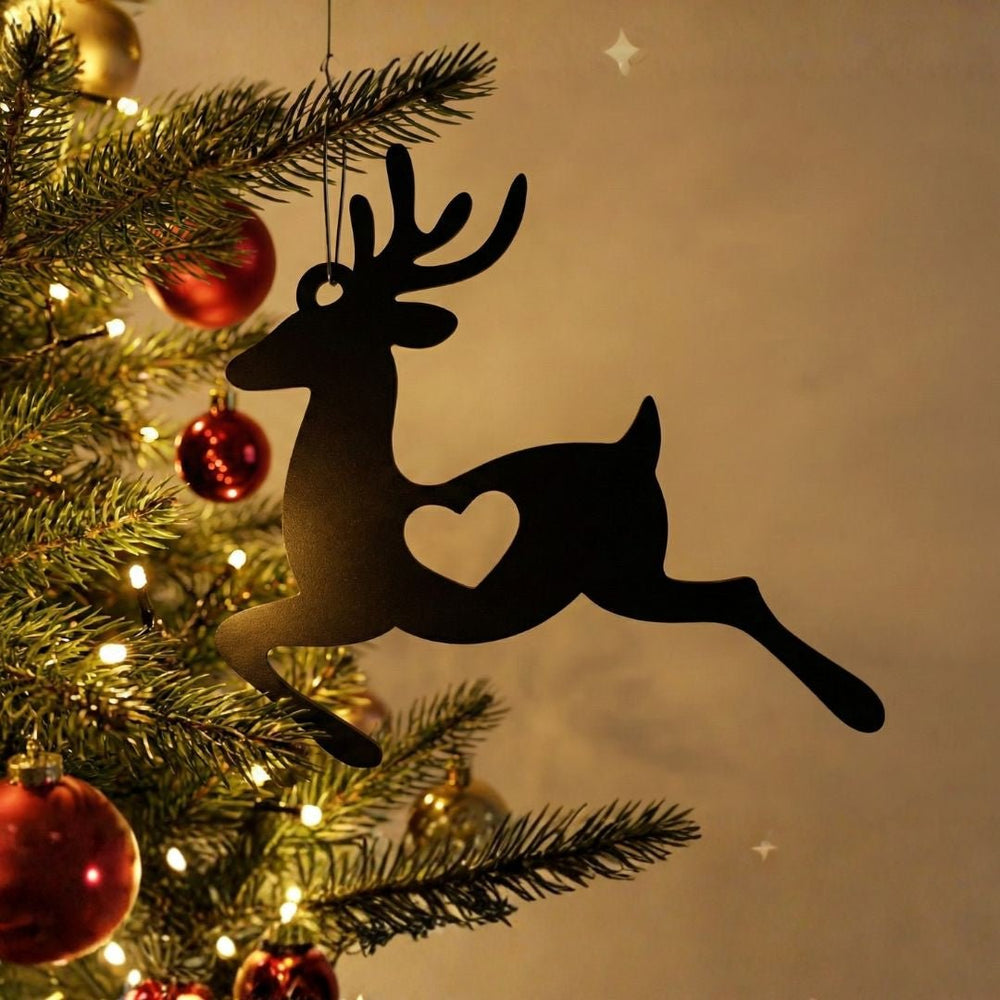 Deer Christmas Ornament - Story In Steel