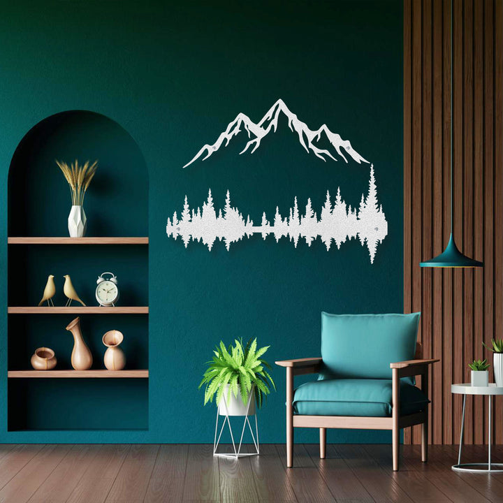 Forest Reflection Metal Wall Art - Story In Steel