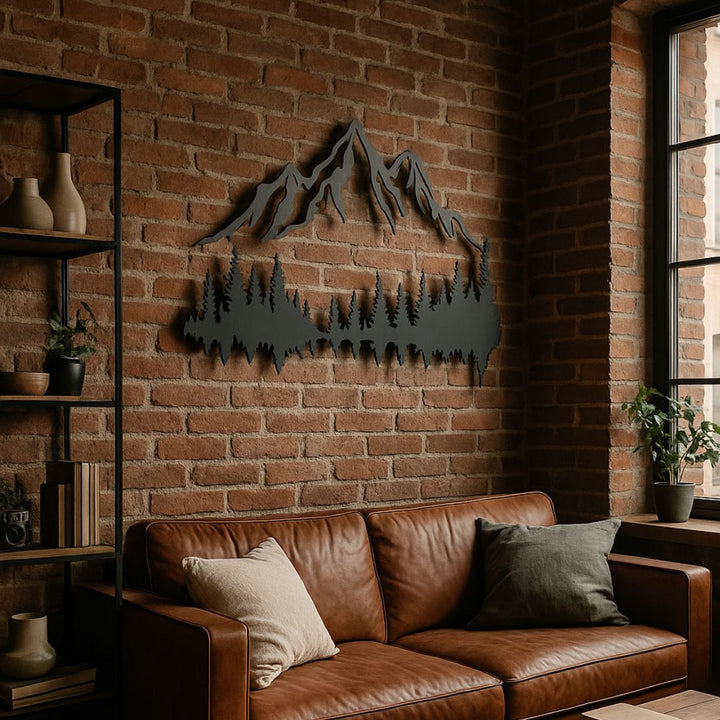 Forest Reflection Metal Wall Art - Story In Steel