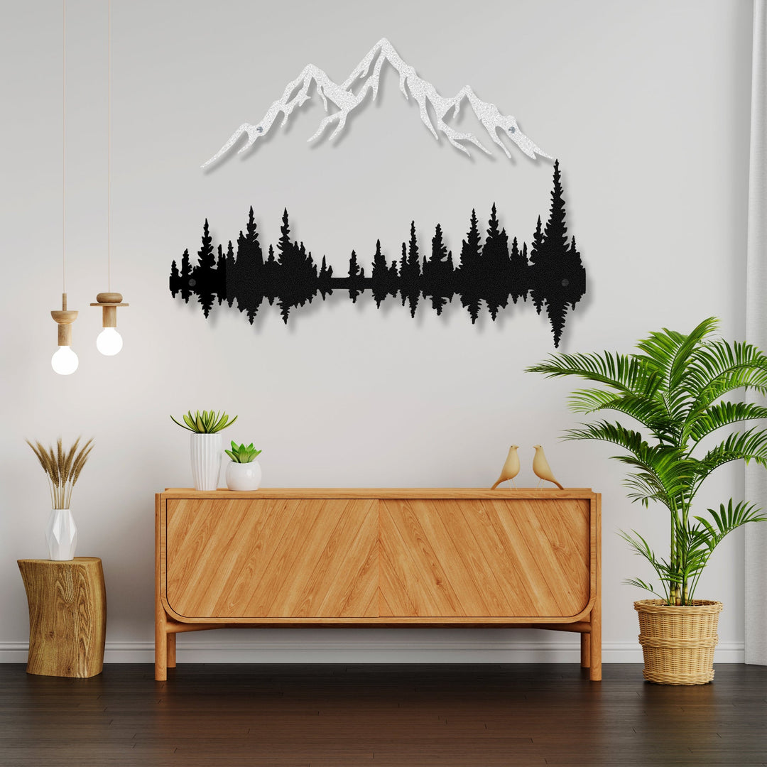 Forest Reflection Metal Wall Art - Story In Steel