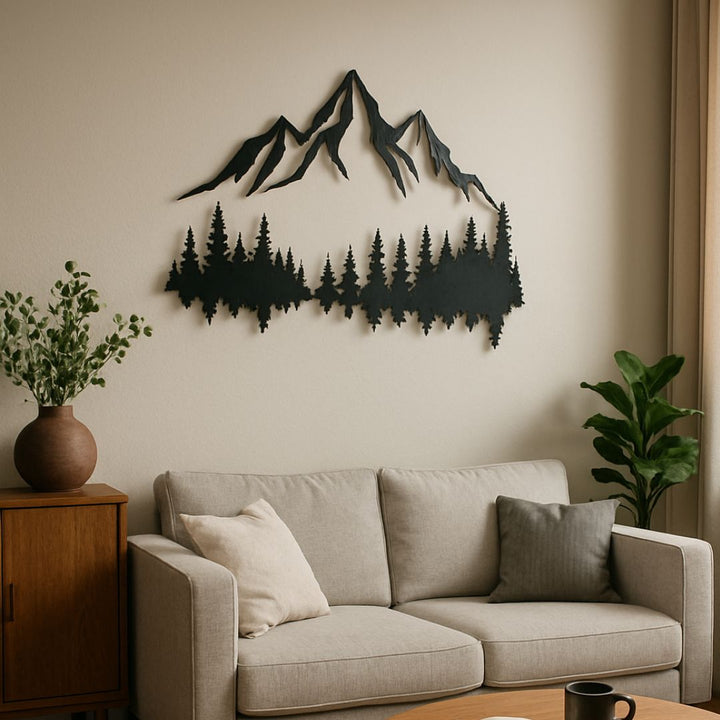 Forest Reflection Metal Wall Art - Story In Steel