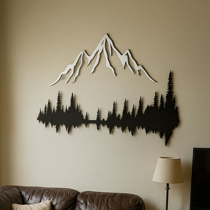 Forest Reflection Metal Wall Art - Story In Steel