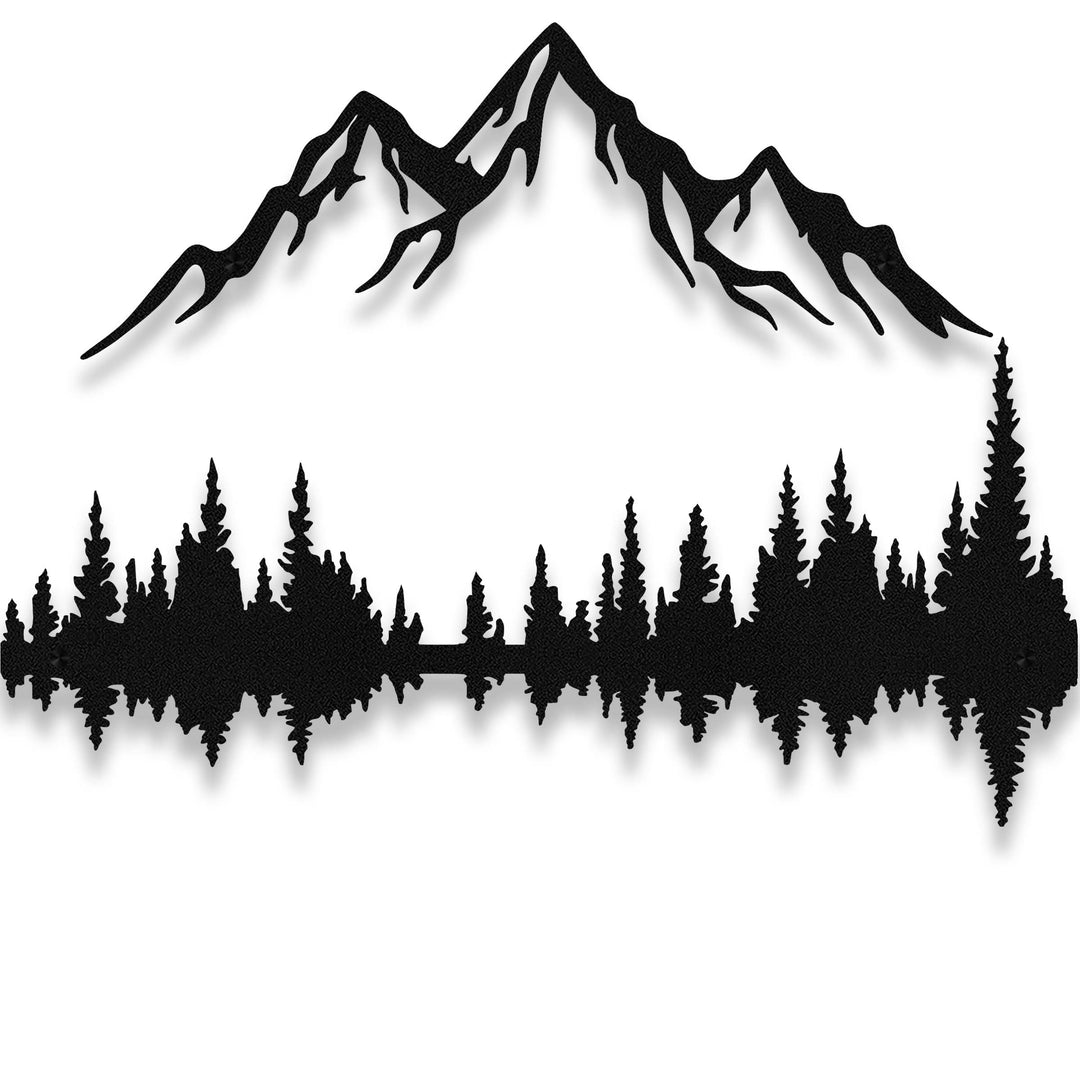 Forest Reflection Metal Wall Art - Story In Steel