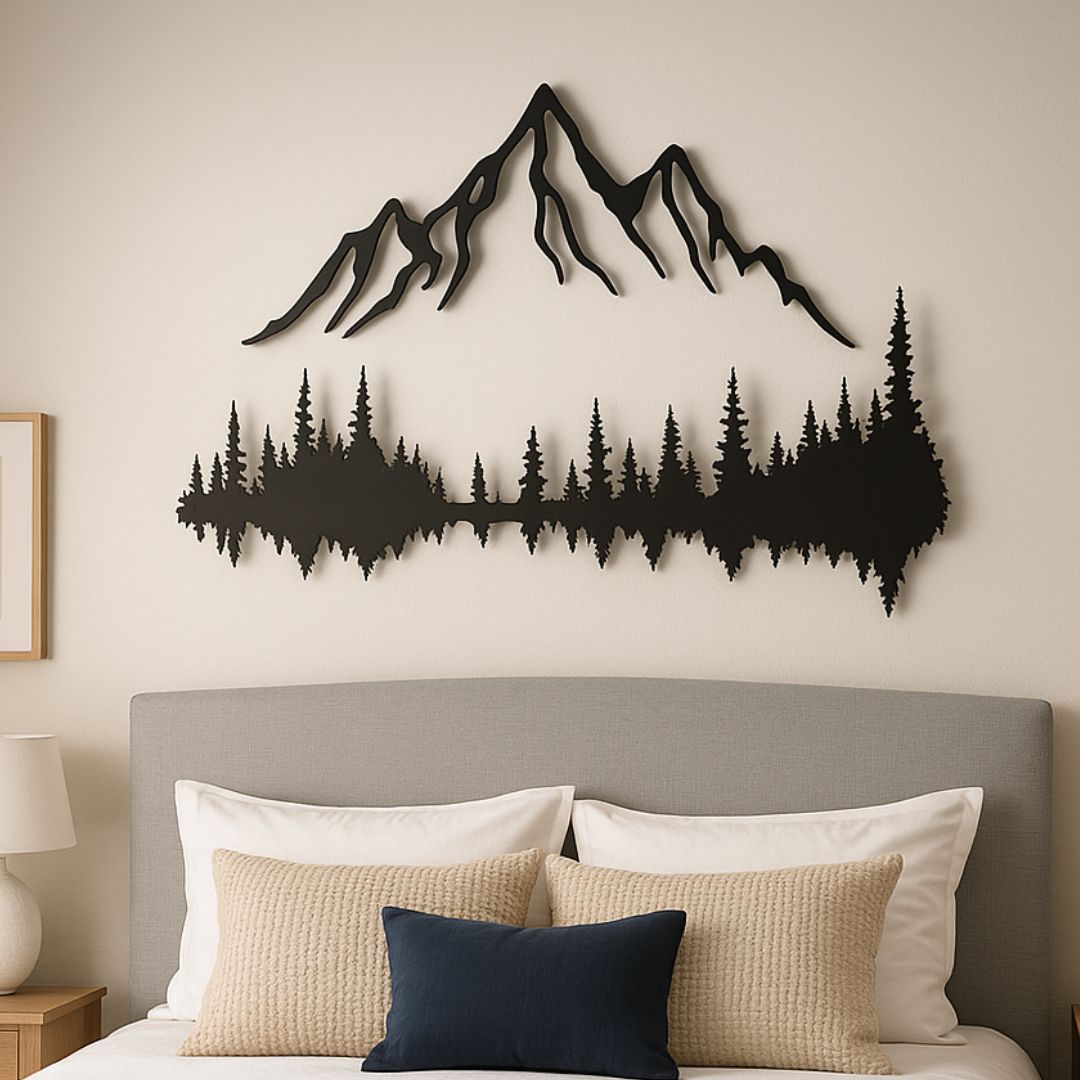 Forest Reflection Metal Wall Art | Nature Inspired Decor – Story In Steel